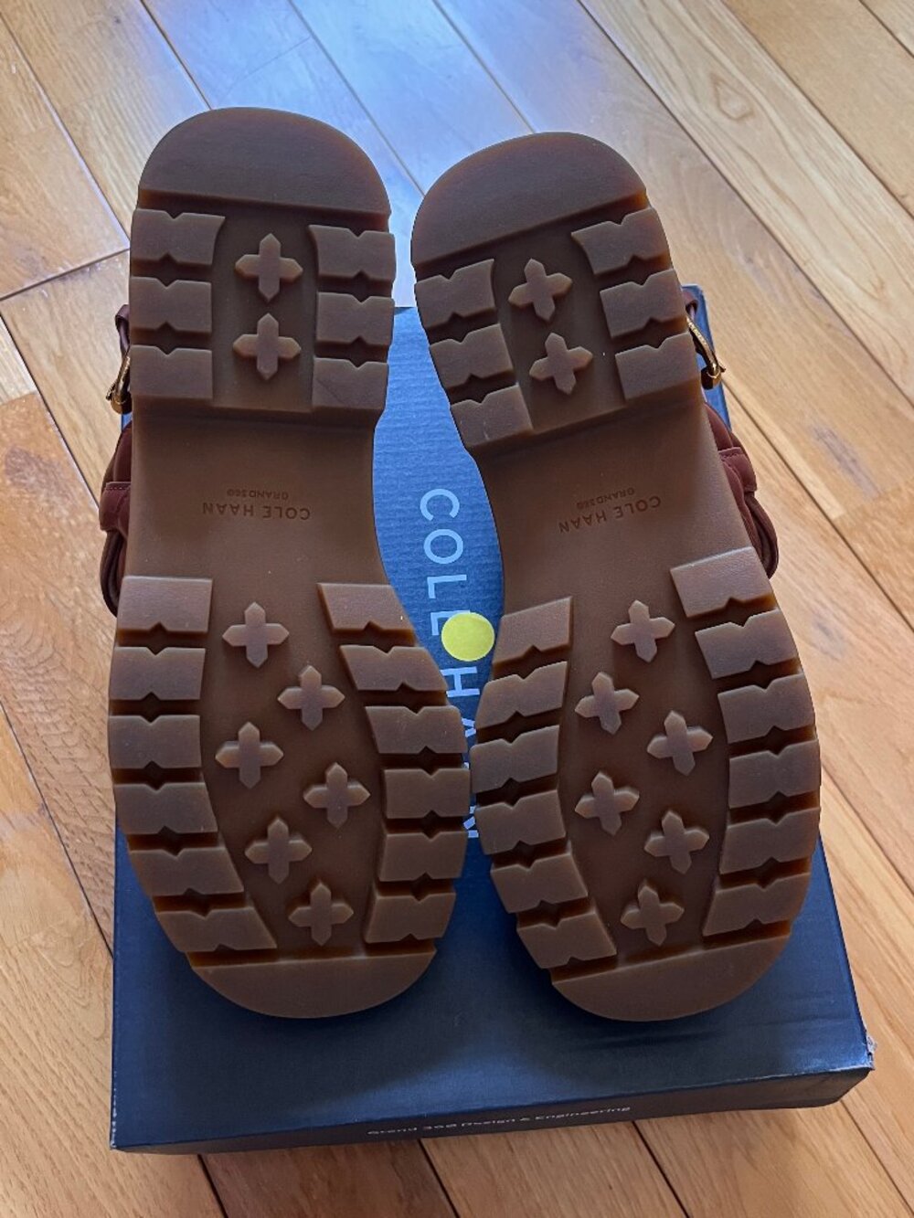 Cole Haan Cressida Lug Sandals in Natural-Cuoio - Picture 6 of 7